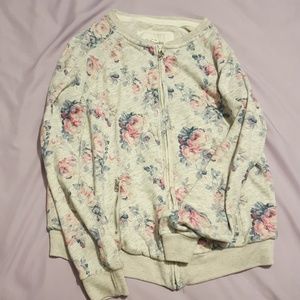 Abercrombie Floral Zip Up